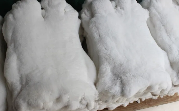 Качественная натуральная белая кроличья кожа Рекс|rabbit skin|rex rabbit skinskin |