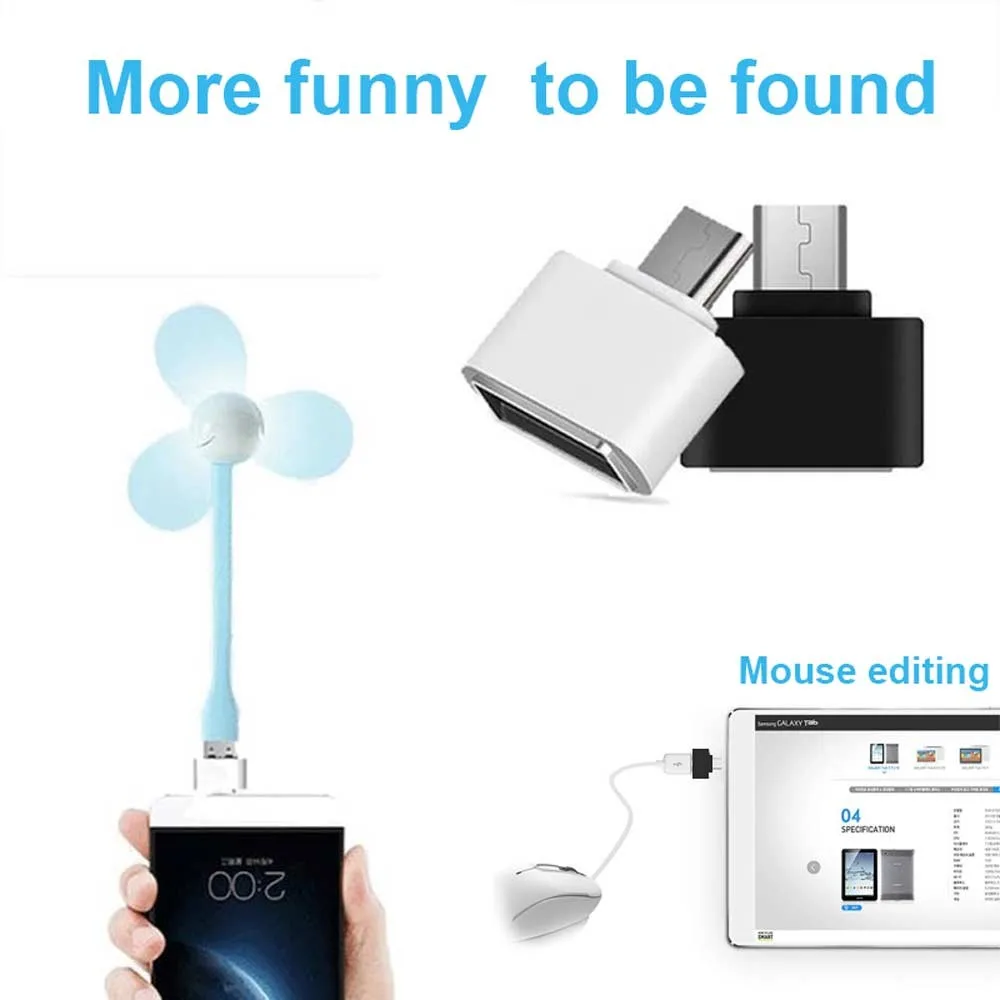 USB-адаптер Ingelon Micro USB USB-адаптер для MicroUSB-конвертера для Pendrive USB-флеш-накопителя на телефонную мышь Клавиатура OTG USB-гаджет