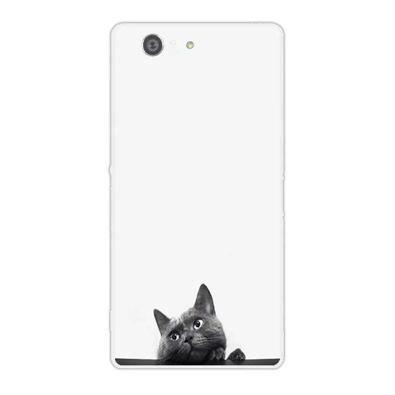 Для Sony Xperia Z3 Compact Mini D5803 D5833 мягкие ТПУ чехлы прозрачный силиконовый Темный чехол