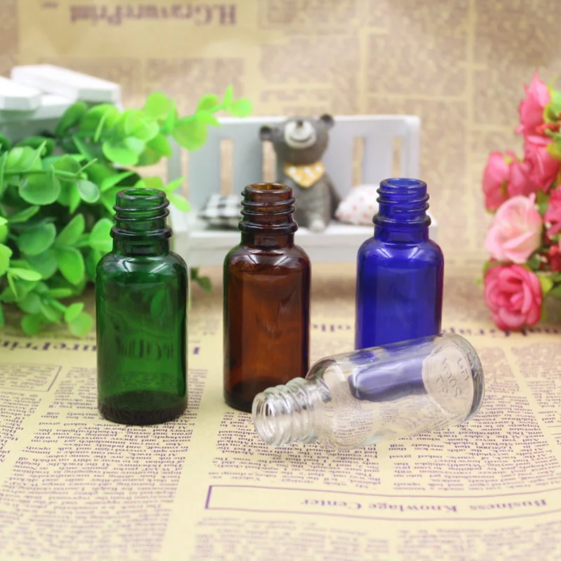 Седорате 30 шт/лот 20 мл Стеклянная бутылка для носа Косметический крем Шампунь Флаконы с насосом Фиалка Янтарный Синий Зеленый Контейнеры YM006