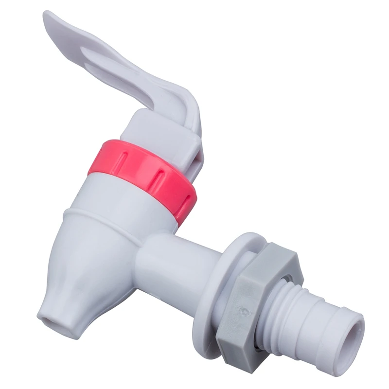 White Red Push Type Plastic Replacement Water Dispenser Tap Faucet | Обустройство дома