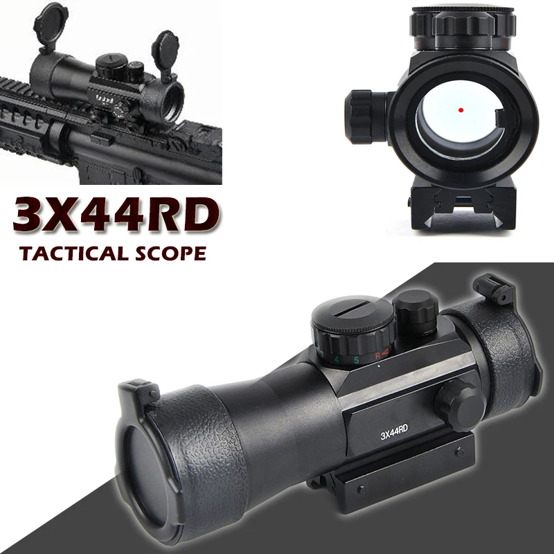 Тактический Оптический прицел T eagle 3X44RD с зеленой и красной точкой 11/20 мм