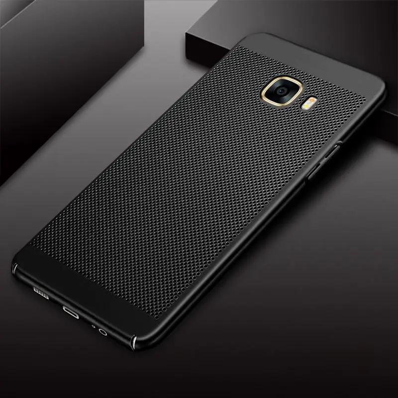 Black Летние излучающий сетка матовая полное покрытие для samsung Galaxy A3 A5 J2 J3 J5 J7 PRIME S5 S6 S7 край S8 S9 плюс Чехол - Цвет: Black