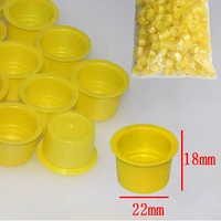 yilong 250pcs 22mm plastic disposable tattoo ink large size holder cups pigment supplies permanent makeup