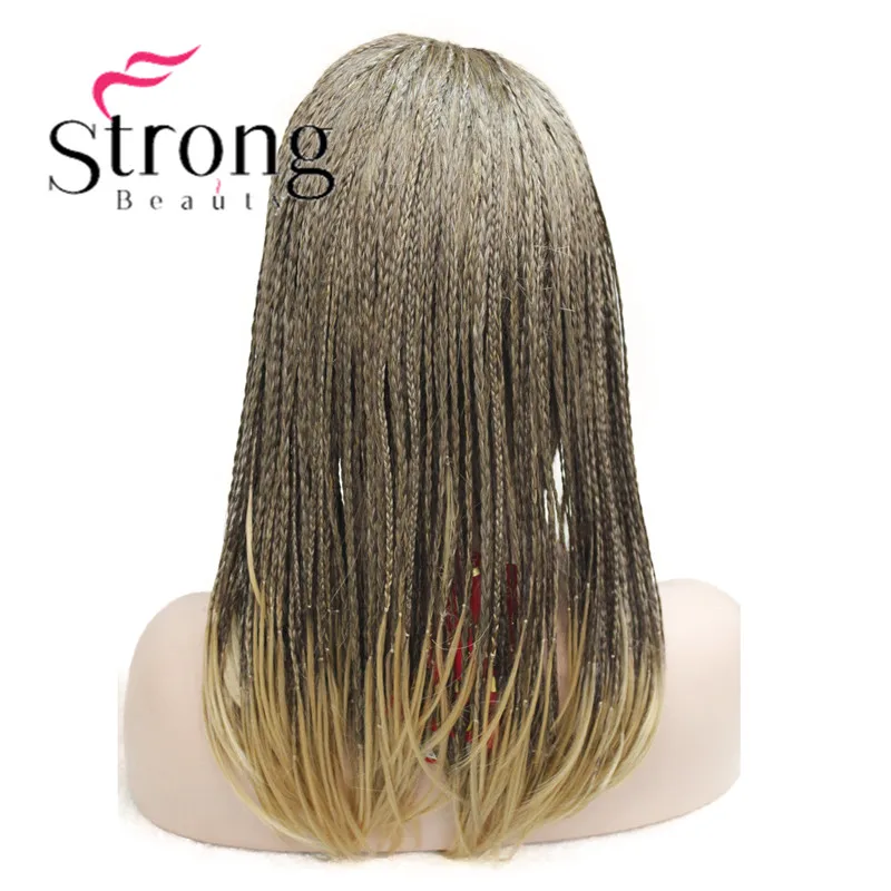 StrongBeauty длинные коричневые, светлые плетеные Жаростойкие парик с головной повязкой синтетические парики
