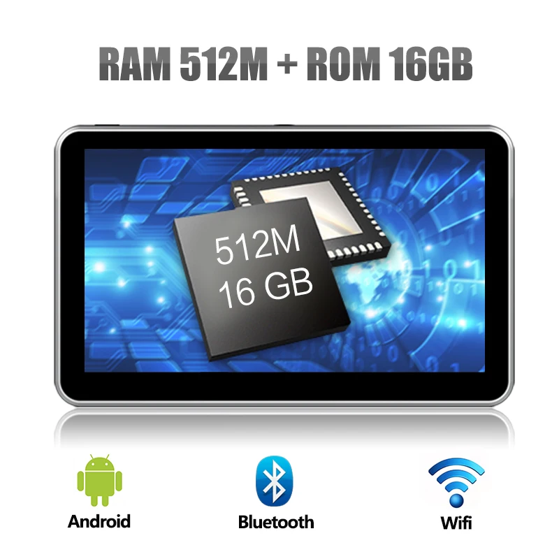 Flord Android 4.4 автомобиль GPS навигатор 7 дюймов IPS Экран Автомобильный