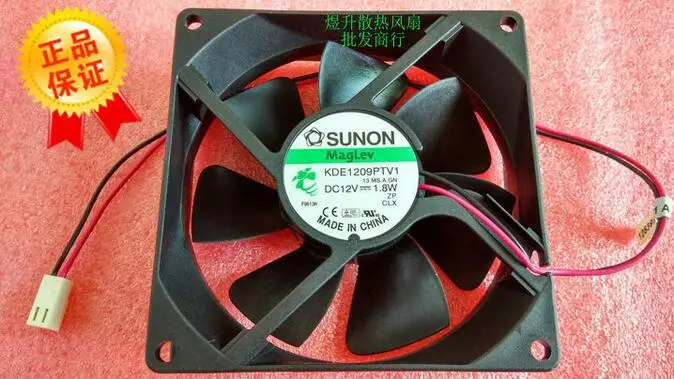 

SUNON 9025 DC12V 1.8W 9CM KDE1209PTV1 2-wire Chassis Power Supply Cooling Fan