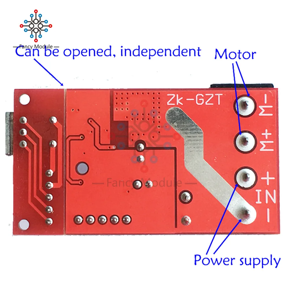 DC10-50V 15A контроллер скорости двигателя постоянного тока с ручкой крышки