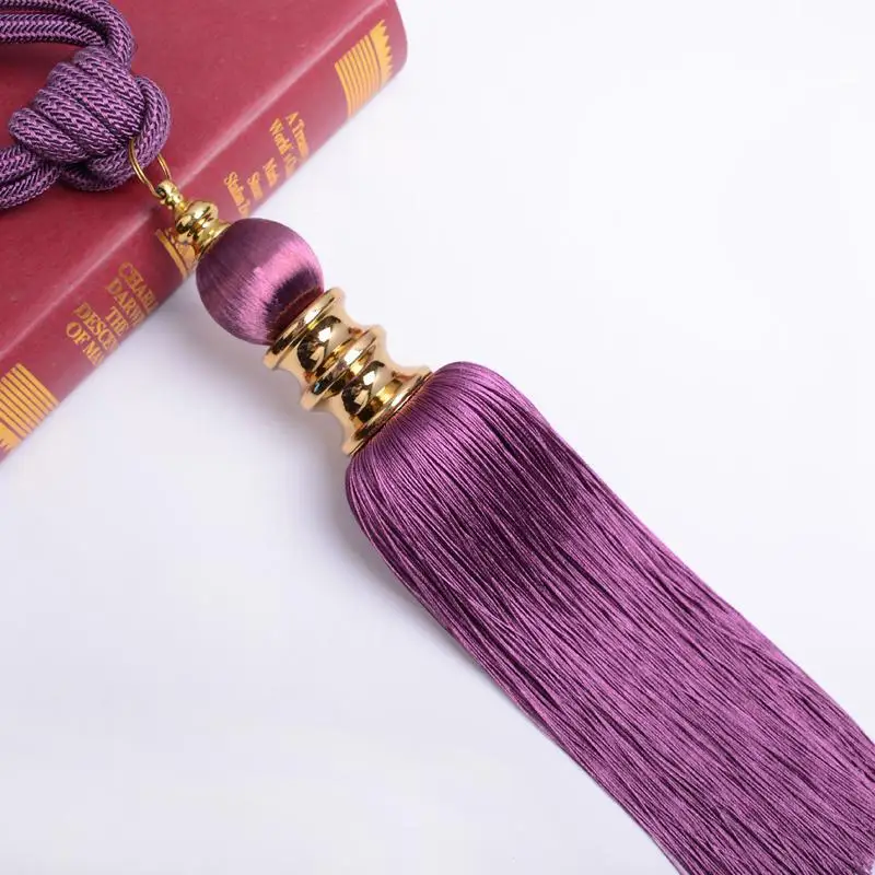 2 шт./лот застежки для штор с кисточкой бахромой подвесной ремень шариками