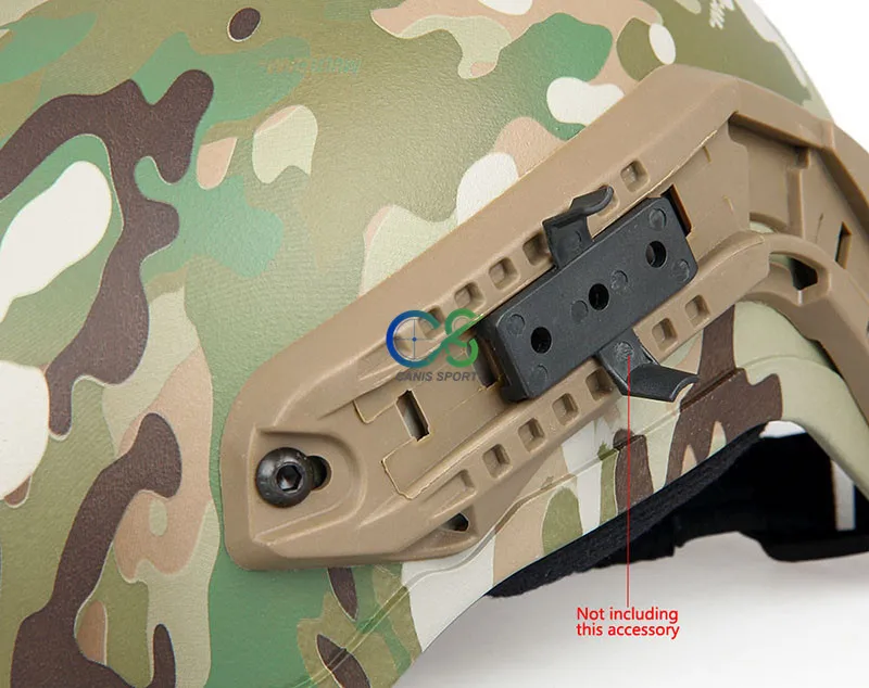 Airsoft тактический нейлоновый шлем в военном W/NVG крепление с боковой рельсовой gs9-0019