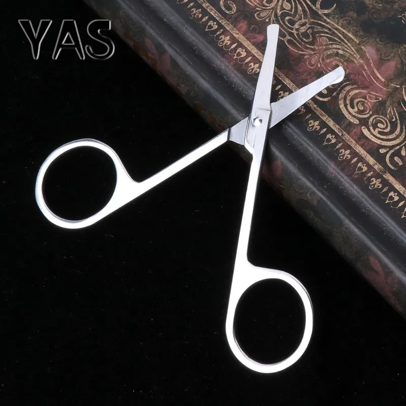 Модные ножницы для волос в носу из нержавеющей стали маленькие бровей разрезания