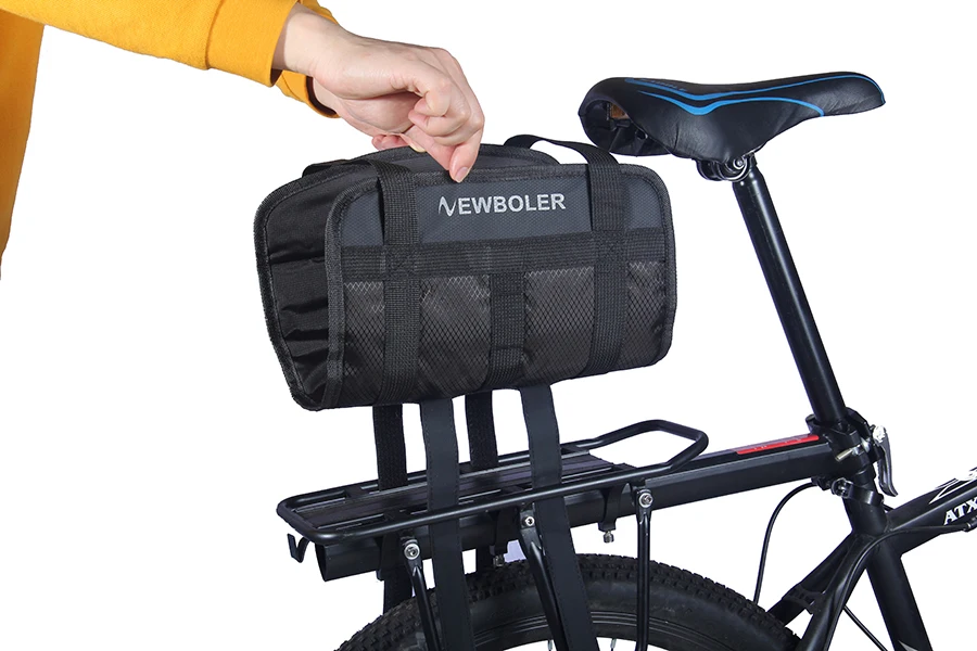 NEWBOLER велосипедная Сумка Водонепроницаемые велосипедные сумки на багажник переноски туристический багажник сумка на седло руль велосипеда передняя верхняя труба сумка вариант