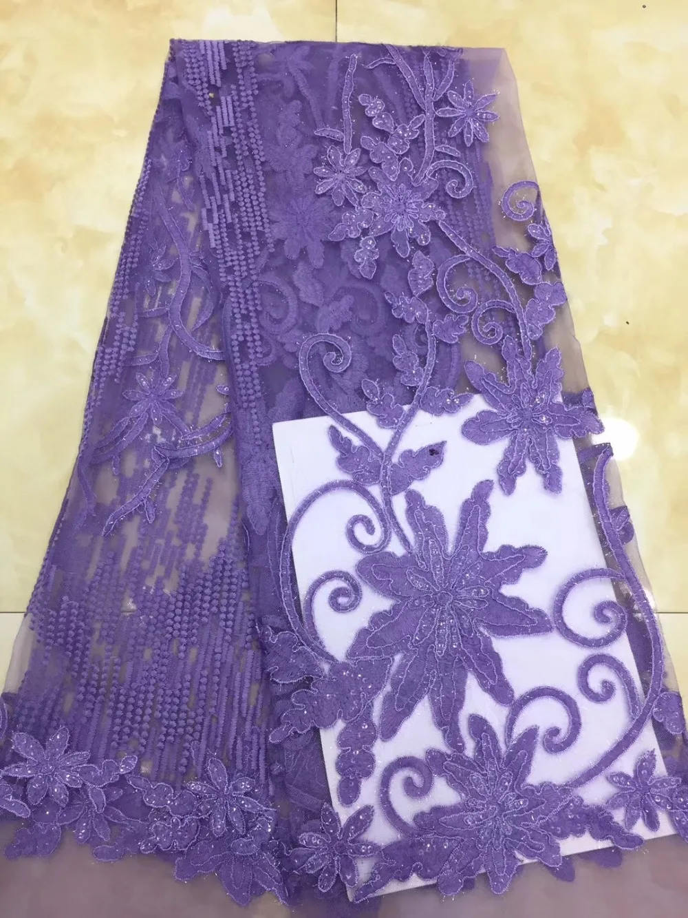 

African Lace Fabric 2019 Embroidered Nigerian Laces Fabric Bridal High Quality French Tulle Lace Fabric TS7759