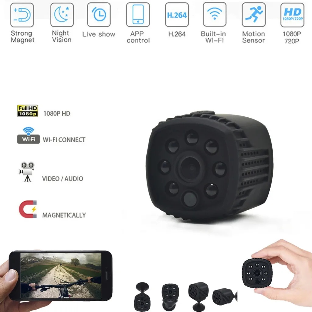 Мини Беспроводная Wi Fi камера 1080 P HD Дистанционное видео маленький микро ночное