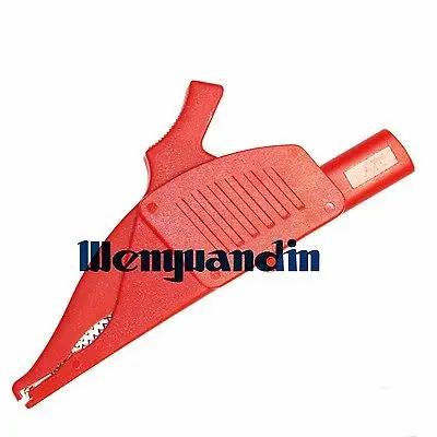 2x Insulated Dolphin Clip Alligator With 4mm Socket Test Lead Clamp 32A CL4263 | Обустройство дома