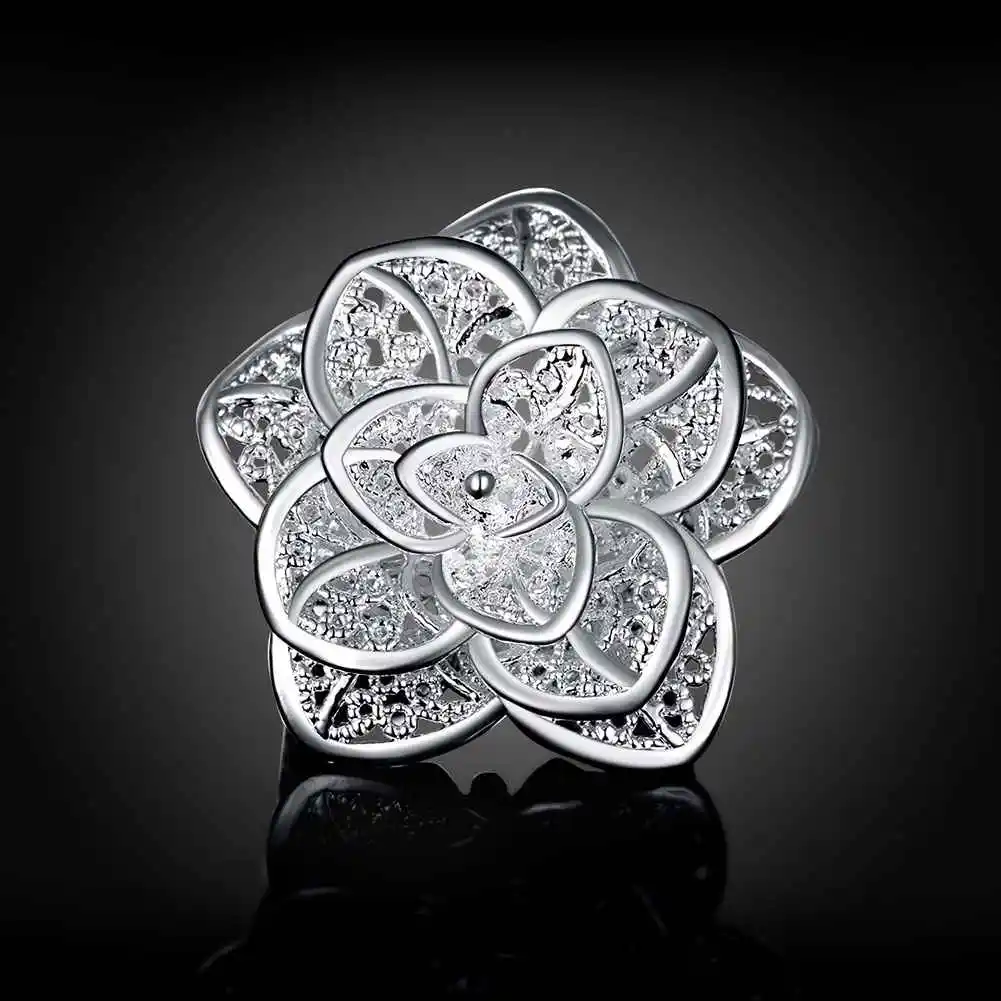 Мужские кольца с тремя цветами ювелирные изделия из серебра 925 пробы SMTR116|silver plated