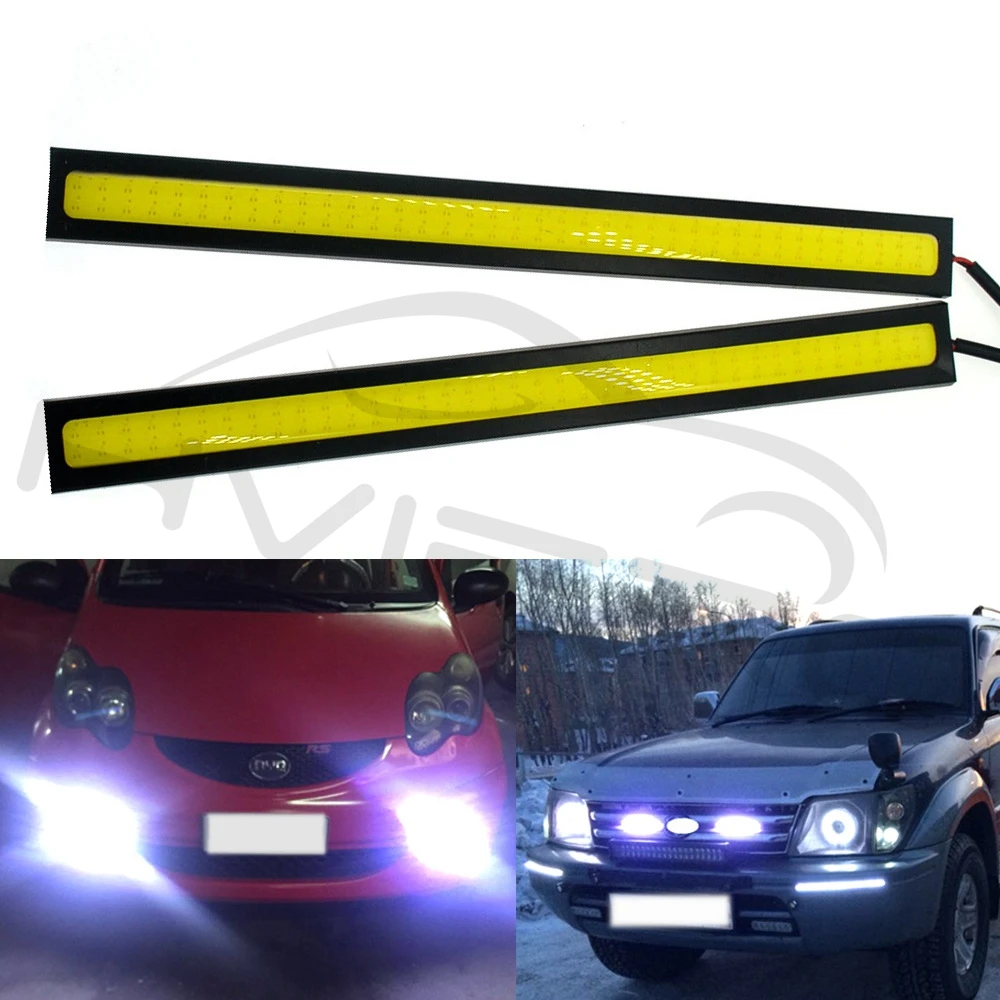 14 см 17 см белый синий красный COB DRL светодиодный DC 12 В 28 76 светодиодный s дневной ходовой светильник Авто Лампа Внешний светильник водонепроницаемый противотуманный фонарь Автомобильный светодиодный