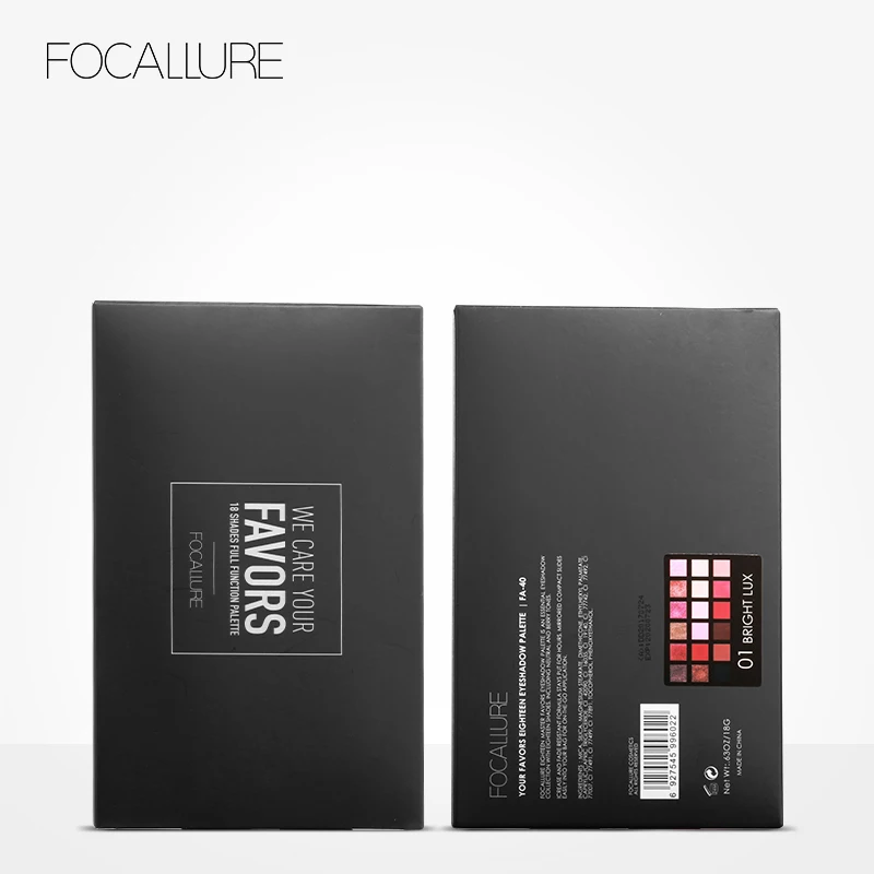 FOCALLURE 18 цветов палитра мерцающий матовый пигмент тени для век косметика