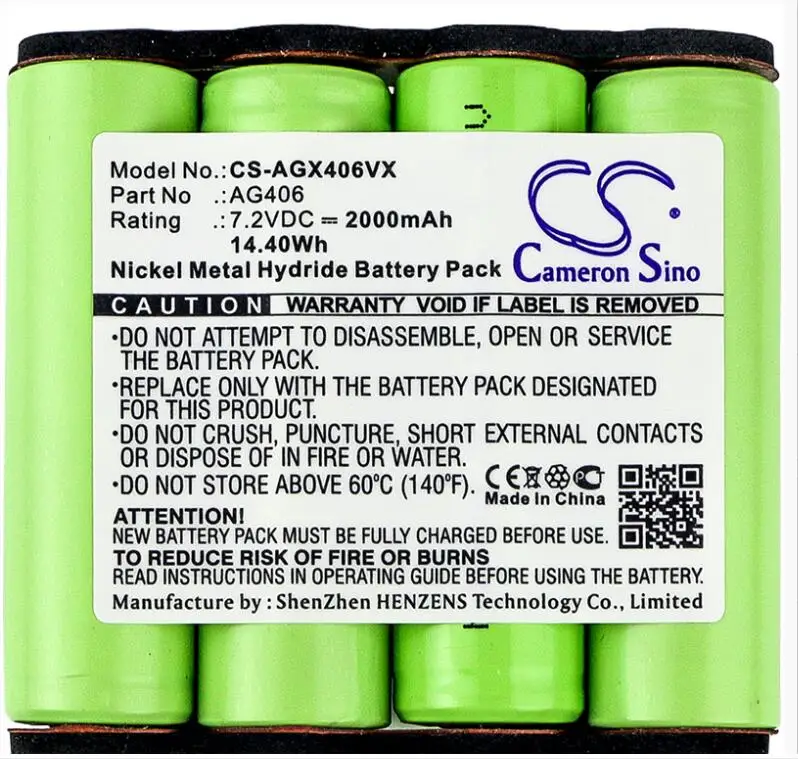 Аккумулятор Cameron Sino 2000 мАч для AEG 90005510600 90016553200 90016584800 AG406 AG406WD AG4106 AG4108ZB4106WD |