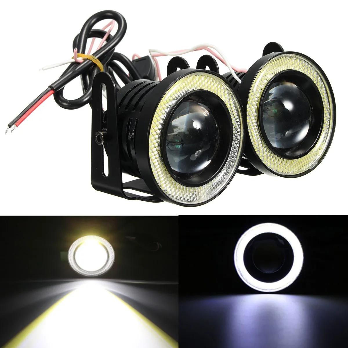Автомобильные противотуманные фары 2 5 дюйма 12 В|fog light|car fog lighthalo angel eyes |