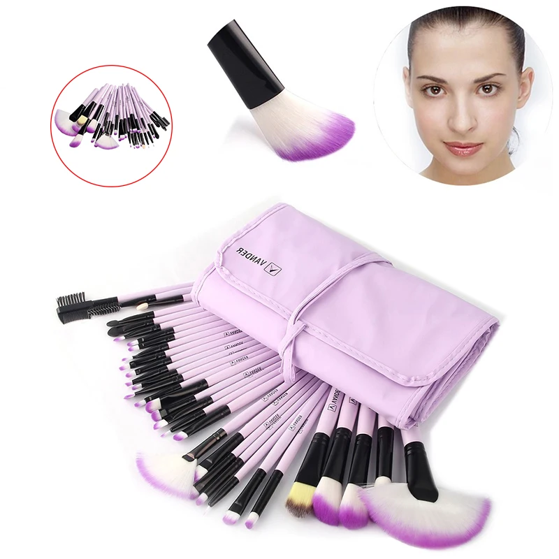 32 шт. кисти для макияжа с косметической сумкой|32pcs makeup brushes|foundation brushpowder foundation brush |