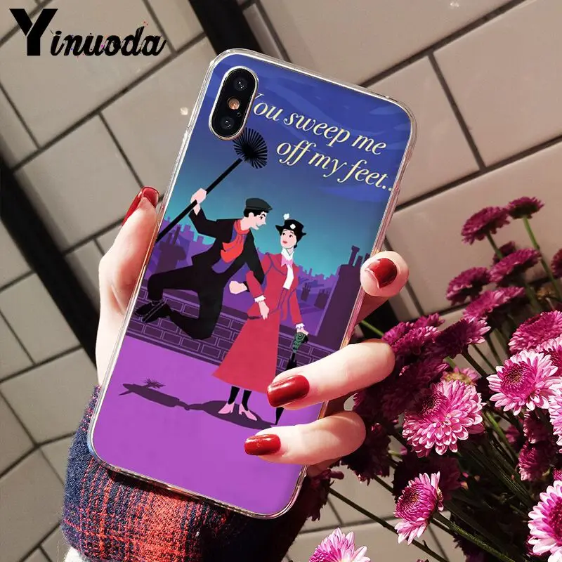 Yinuoda Мэри Поппинс прекрасный телефон аксессуары чехол для iPhone 8 7 6 6S Plus X XS max 10 5 5S SE