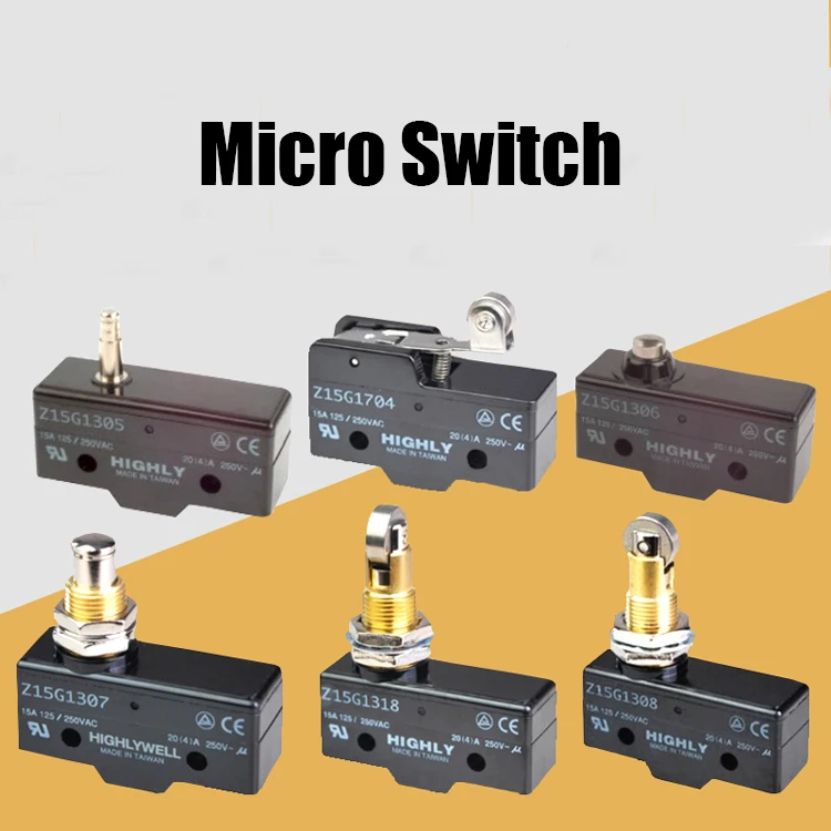 Оригинальный 10 шт. высокомикропереключатель Z15G1307 Z15G1318 Z15G1306 Z15G1308 Z15G1703 Z15G1704 предельный ход переключатель тормоза