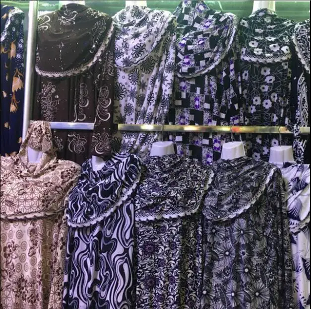 color random Цвет и цветочный узор случайный) мусульманский женский молитвенный халат Ближний Восток абайя(цвет и цветочный узор случайный - Цвет: color random