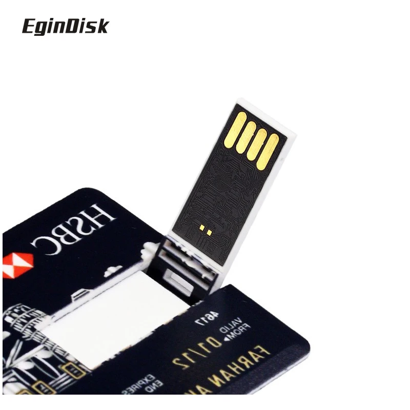 Рекламная Кредитная карточка Usb флэш накопитель на заказ с логотипом подарочная