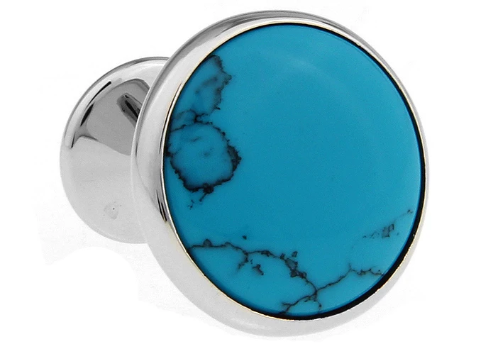 iGame Factory Price Retail Men's Cufflinks Copper Material Blue Stone Design Cuff Links Free Shipping | Украшения и