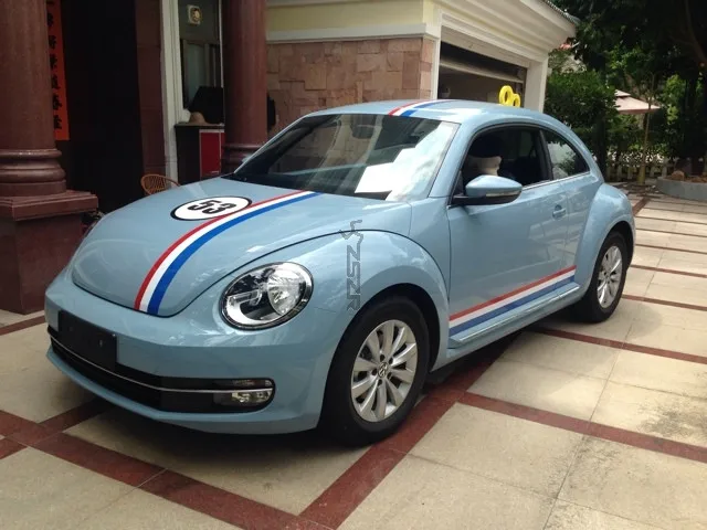 Модный Синий Белый Красный номер 53 спортивный стиль для Volkswagen Beetle Z2CA382|sport style|sport