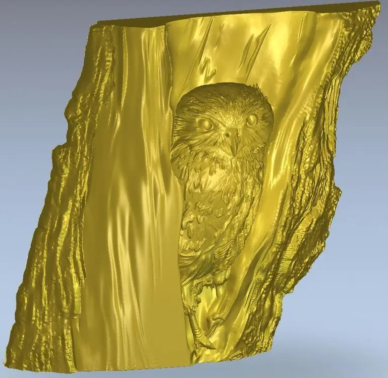 3d модель рельеф для ЧПУ в формате STL файл сова|Фрезы по дереву| |