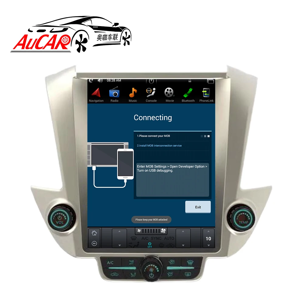 Автомагнитола AuCAR Tesla 12 1 дюйма Android 8 2 din DVD для GMC Yukon Chevrolet Tahoe Suburban 2015 2019 GPS навигация