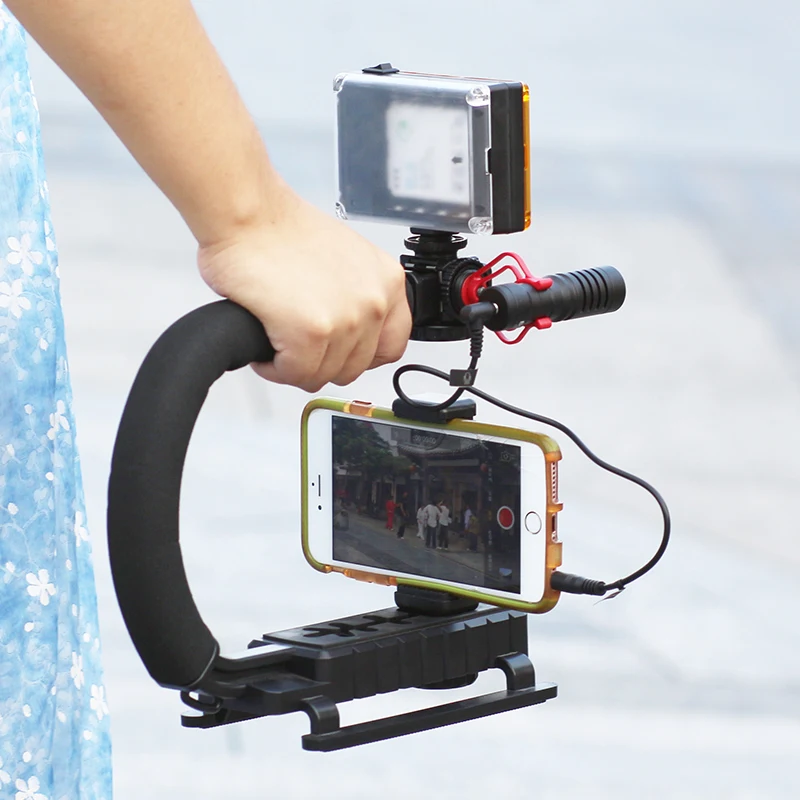 Ulanzi U-Grip смартфон держатель для камеры комплект с микрофоном BOYA BY-MM1 96