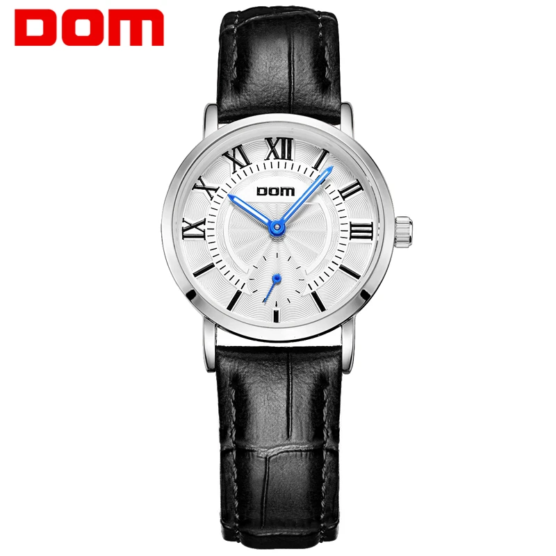 New Women Watch Girl Quartz Wristwatch DOM G-3211 Lady Dress waterproof Wrist Watchs Leather Hot Sale Reloj Relogio jewelry