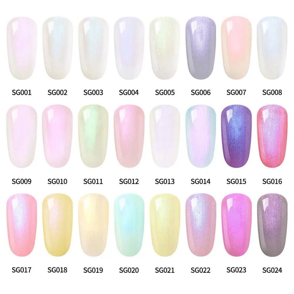 Lagunamoon Newest Shell Glitter UV Gel Nail Polish Nail Art DIY Design Soak Off UV LED Long Lasting Varnish Nail Paint Lacquer