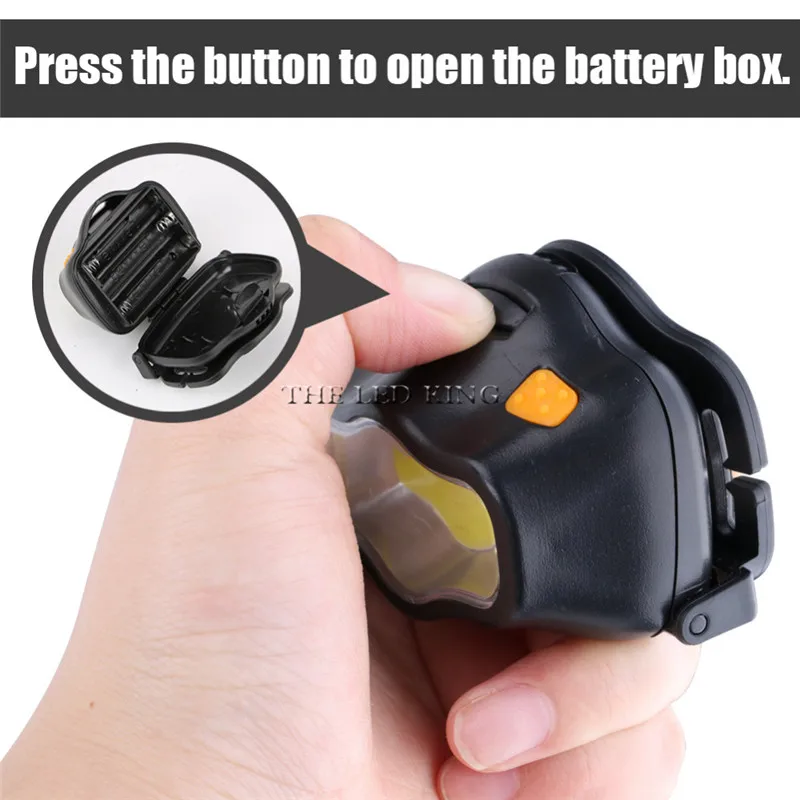 Головной мини-фонарь 3 режима легкий вес водонепроницаемый светодиодный