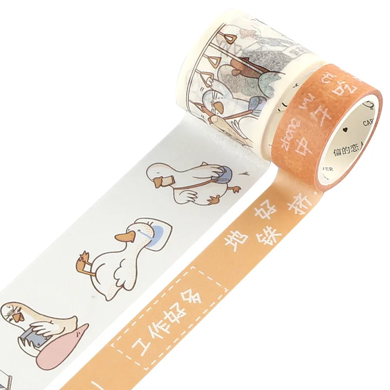 1 Набор DIY японская бумага Рабочая утка серия декоративная клейкая лента