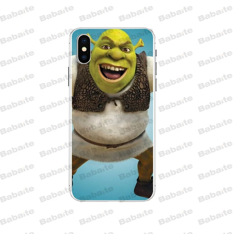 Babaite Green Shrek Popular Custom TPU Phone Cover for iPhone 8 8Plus 5 5S 6 6S 7 7plus X XS MAX XR