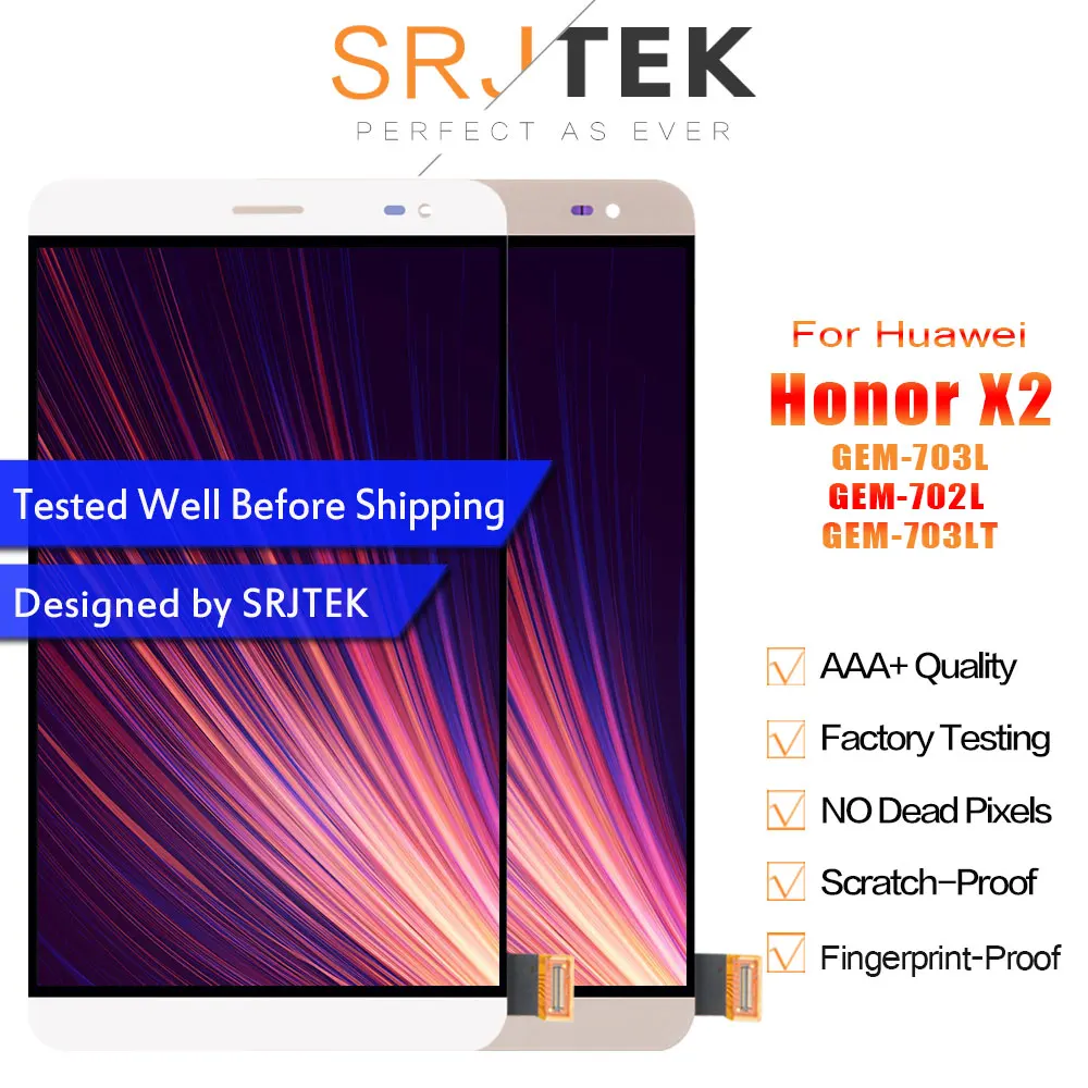 Srjtek для Huawei Honor X2 MediaPad GEM-703L GEM-703LT GEM-702L сенсорный экран дигитайзер ЖК-дисплей
