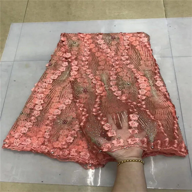 French Net Lace Fabric 2019 Latest African With Embroidery Mesh Tulle High quality Nigerian | Дом и сад