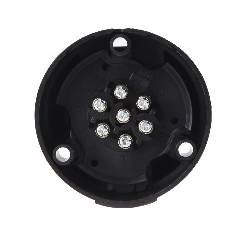 Tirol 7-Pin Connector Socket Trailer 7-Pole 12V Towbar Towing Caravan Truck N Type Vehicle End Plastic |