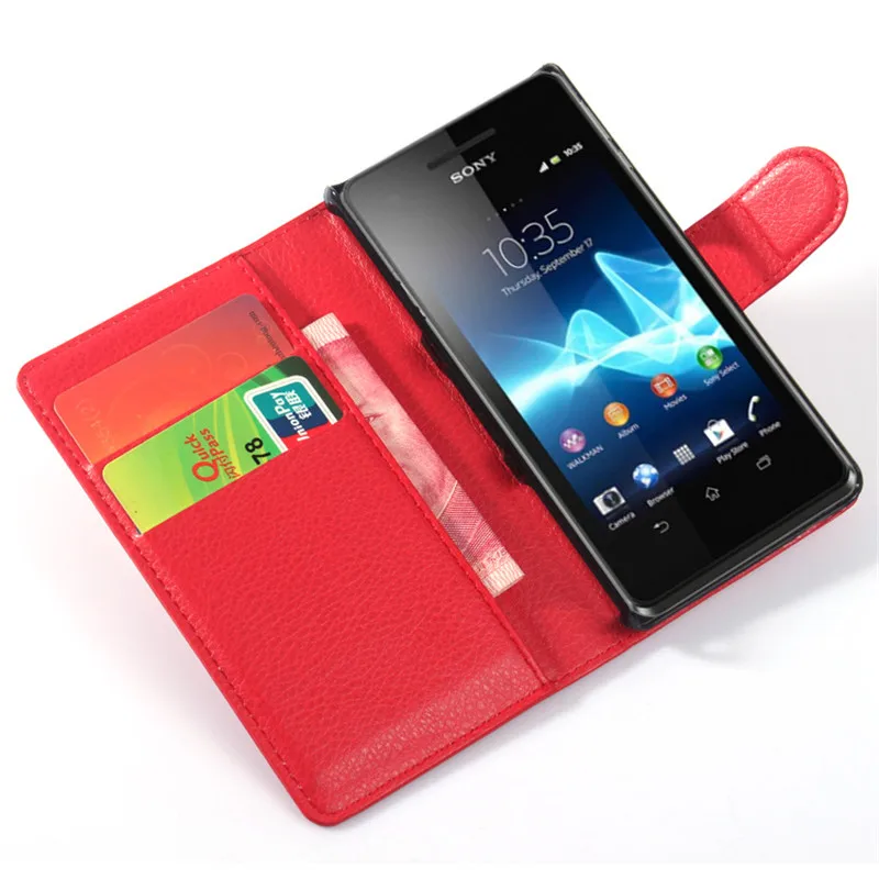 Кожаный чехол книжка для Sony Xperia Z3 Compact Mini M55W D5803 D5833 4 6 дюйма задняя крышка корпуса
