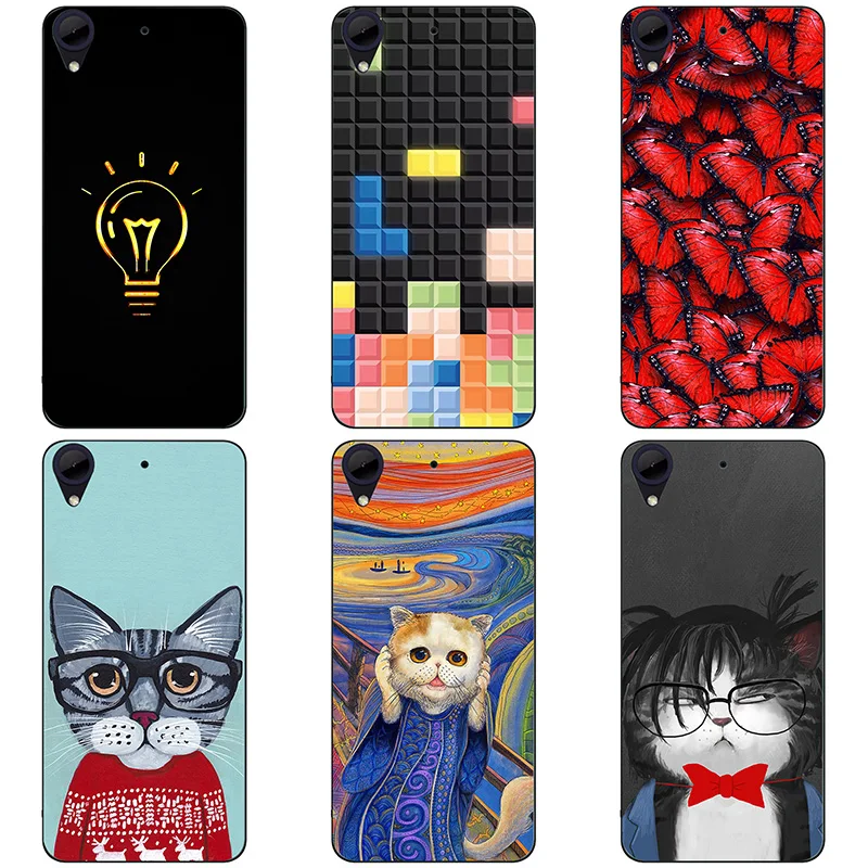 For HTC Desire 650 Case Hard Plastic Back Cover Cases Painting Abstract Patterned Shell Skin |