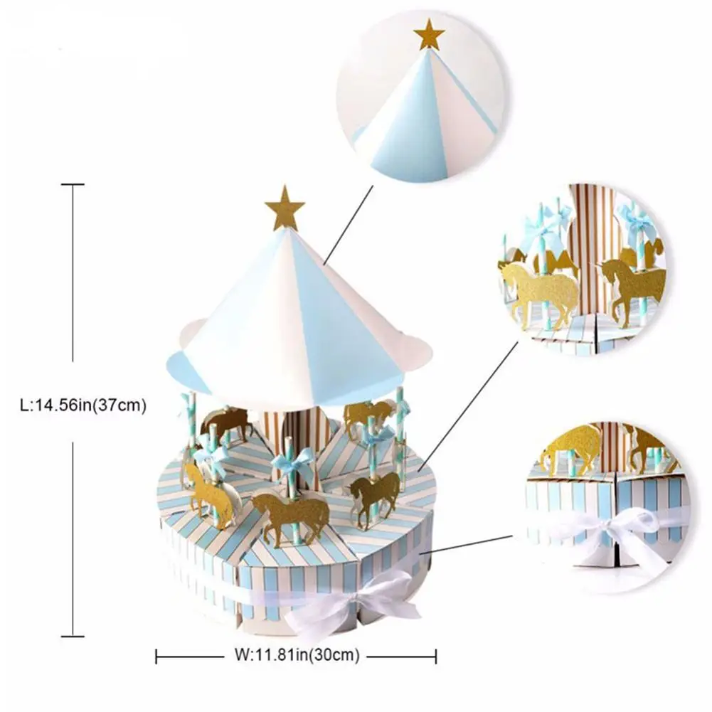 Романтическая коробка для конфет в виде карусели свадебные сувениры и подарки
