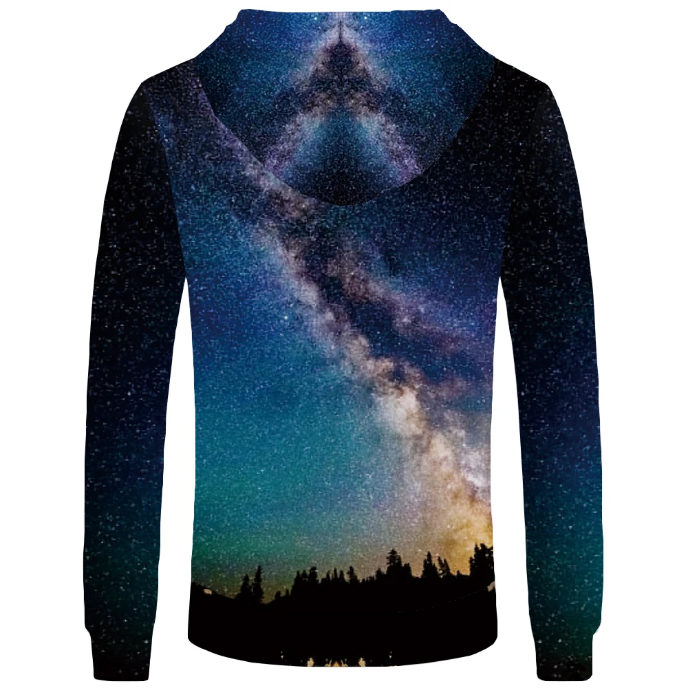 KYKU Марка Galaxy толстовки Для мужчин забавные Толстовка Harajuku карман 3D Hoddie кофты s