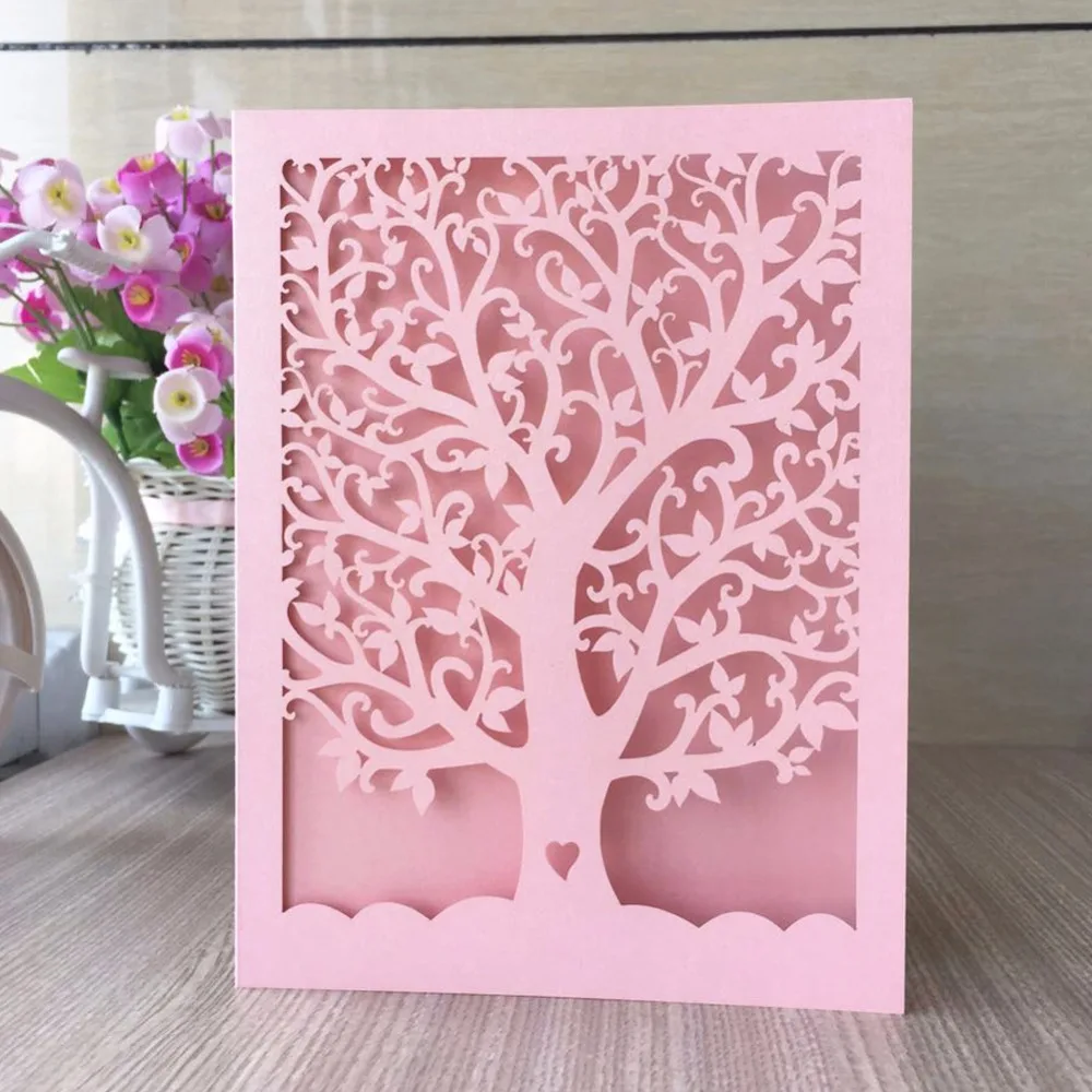 100 шт. бумажные жемчужные украшения в виде дерева|card business|card designbirthday romantic cards |