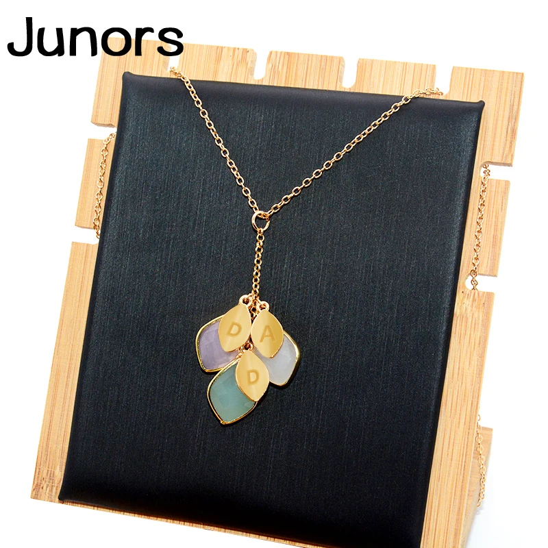 Женское ожерелье с буквенным принтом для мамы папы на заказ семейное золотое