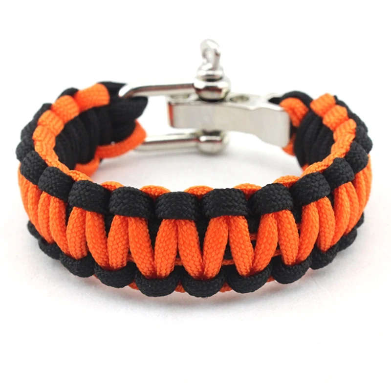 

7 Strands Braided Paracord Bracelet Adjustable Wrist Strap Wristband Outdoor Multi Tool outdoor survival tool Camping Adventure