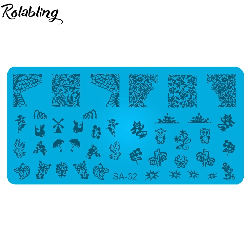1 шт. трафарет для стемпинга ногтей 12 х6 см|stamping template|designer nail stampnail stamp |